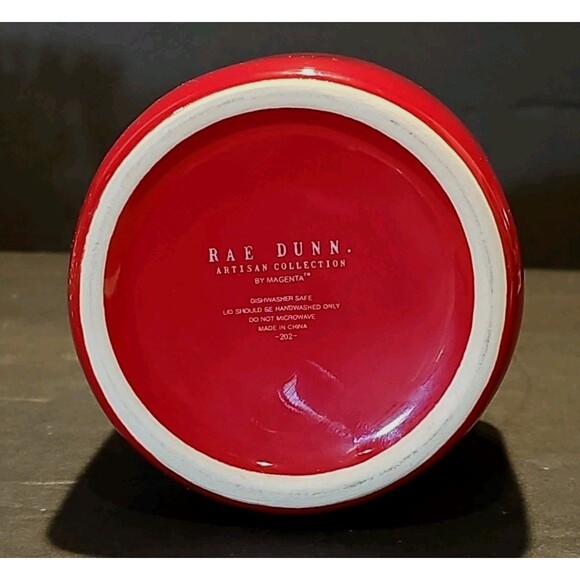 RARE Rae Dunn Artisan Collection Peppermint Canister – Christmas Holiday - Picture 6 of 8